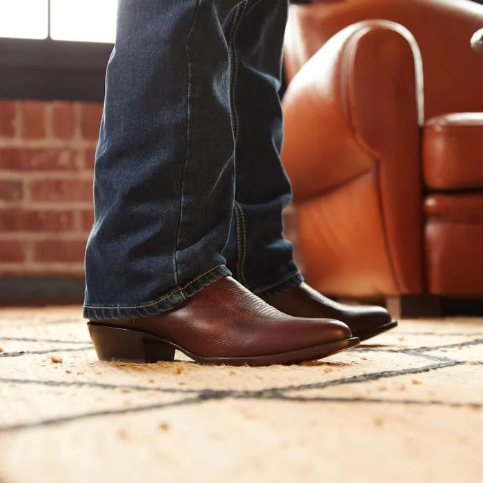 Men Western Boots Ariat Bench Made James Western Boot Saddle Brown Bison