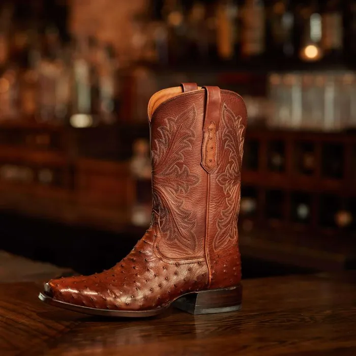 Men Western Boots Ariat Bench Made Stilwell Western Boot Bourbon Full Quill Ostrich Men Western Boots Ariat Bench Made Stilwell Western Boot Bourbon Full Quill Ostrich