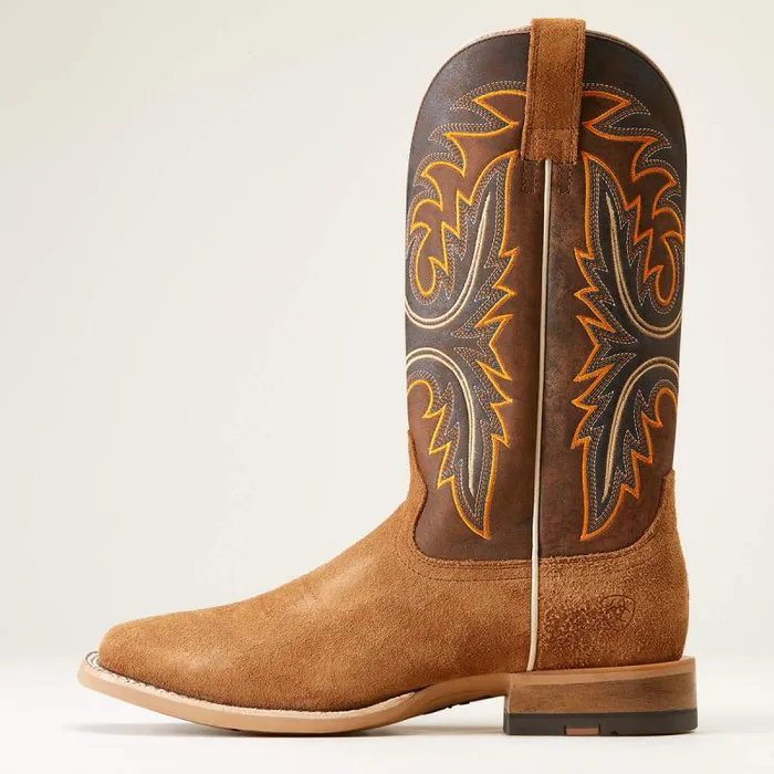Men Western Boots Ariat Brushrider Western Boot Suntan Roughout Men Western Boots Ariat Brushrider Western Boot Suntan Roughout