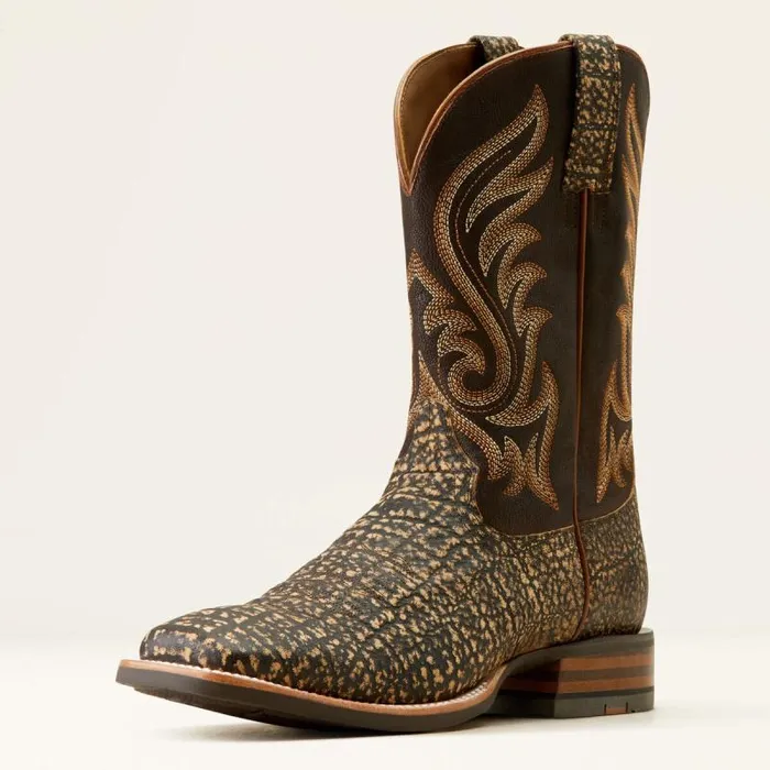 Men Western Boots Ariat Cattle Call Cowboy Boot Muddy Elephant Printdark Chocolate