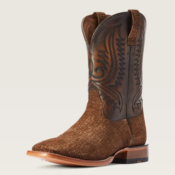 Men Western Boots Ariat Circuit Paxton Cowboy Boot Antique Tan Hippo Print