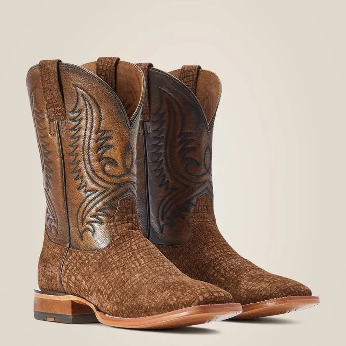 Men Western Boots Ariat Circuit Paxton Cowboy Boot Antique Tan Hippo Print Men Western Boots Ariat Circuit Paxton Cowboy Boot Antique Tan Hippo Print
