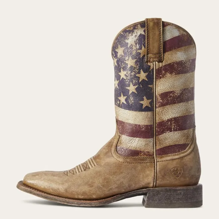 Men Western Boots Ariat Circuit Proud Western Boot Naturally Distressed Brown Men Western Boots Ariat Circuit Proud Western Boot Naturally Distressed Brown