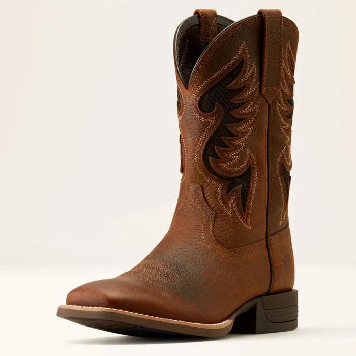 Men Western Boots Ariat Cowpuncher VentTEK Cowboy Boot Brown Oiled Rowdy