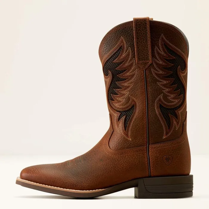 Men Western Boots Ariat Cowpuncher VentTEK Cowboy Boot Brown Oiled Rowdy