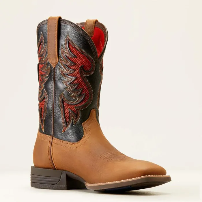 Men Western Boots Ariat Cowpuncher VentTEK Cowboy Boot Sorrel Crunchblack Deertan Men Western Boots Ariat Cowpuncher VentTEK Cowboy Boot Sorrel Crunchblack Deertan