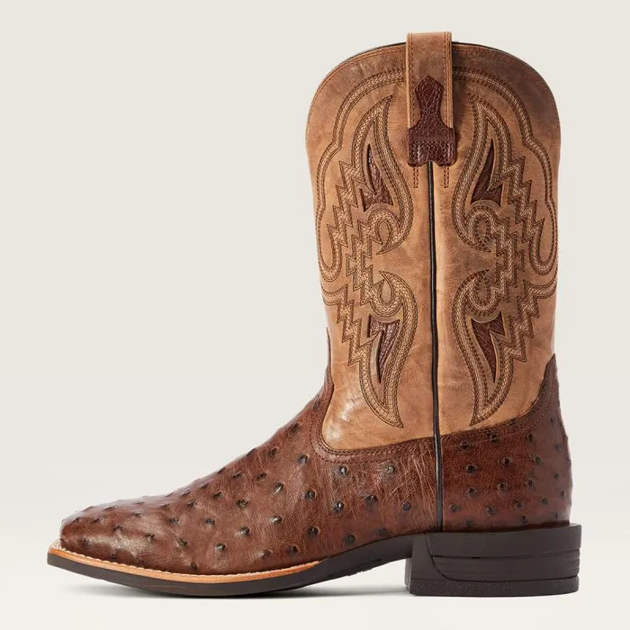 Men Western Boots Ariat Dagger Western Boot Dark Tabac Full Quill Ostrich Men Western Boots Ariat Dagger Western Boot Dark Tabac Full Quill Ostrich