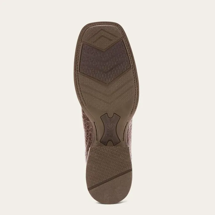 Men Western Boots Ariat Double Down Western Boot Antique Pecan Caiman Belly Men Western Boots Ariat Double Down Western Boot Antique Pecan Caiman Belly