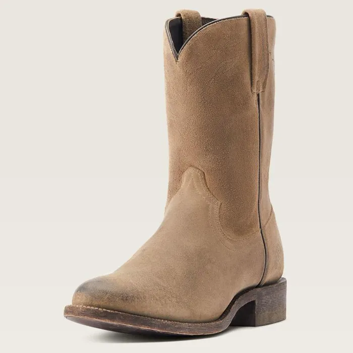 Men Western Boots Ariat Downtown Western Boot Burned Grey Roughout