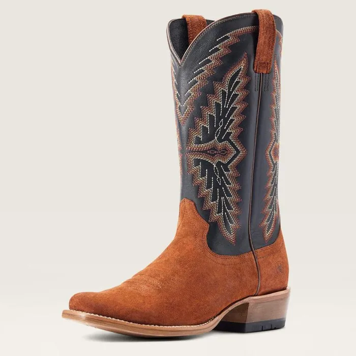 Men Western Boots Ariat Futurity Showman Western Boot Dark Copper Roughout
