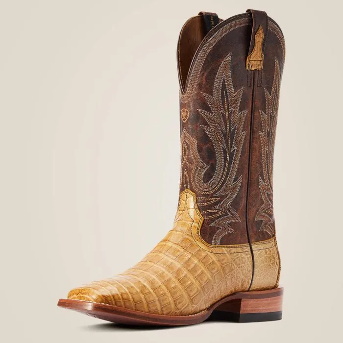 Men Western Boots Ariat Gunslinger Cowboy Boot Honeycomb Caiman Belly