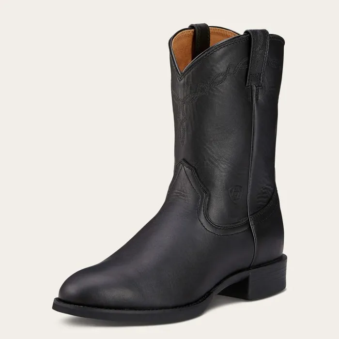 Men Western Boots Ariat Heritage Roper Western Boot Black