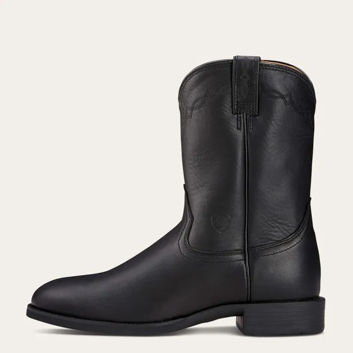 Men Western Boots Ariat Heritage Roper Western Boot Black Men Western Boots Ariat Heritage Roper Western Boot Black
