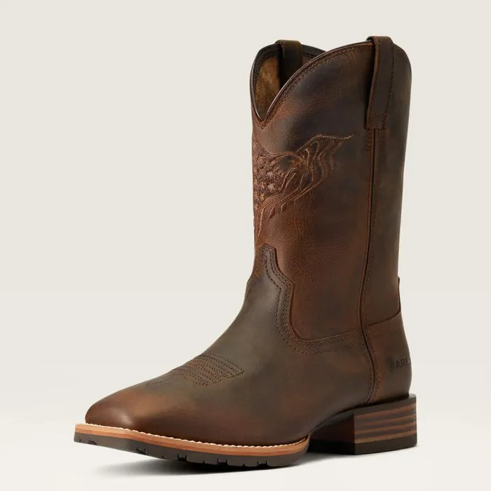 Men Western Boots Ariat Hybrid Fly High Western Boot Distressed Brown
