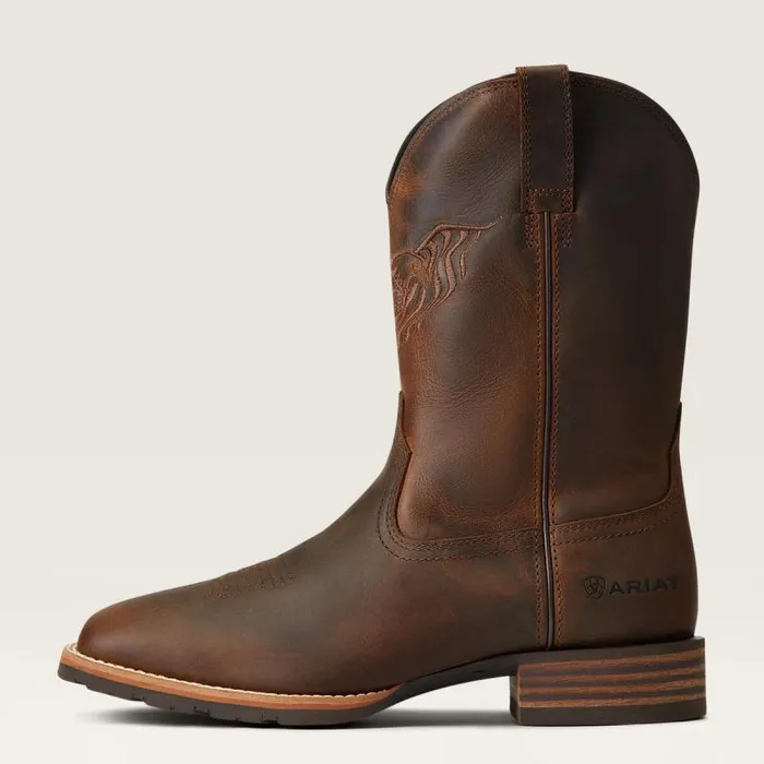 Men Western Boots Ariat Hybrid Fly High Western Boot Distressed Brown