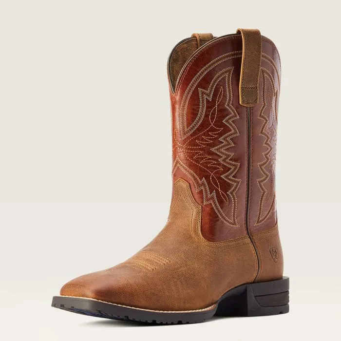 Men Western Boots Ariat Hybrid Ranchwork Western Boot Sorrel Crunch
