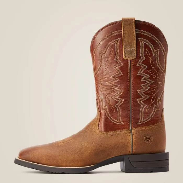 Men Western Boots Ariat Hybrid Ranchwork Western Boot Sorrel Crunch