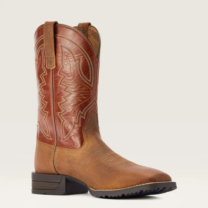 Men Western Boots Ariat Hybrid Ranchwork Western Boot Sorrel Crunch