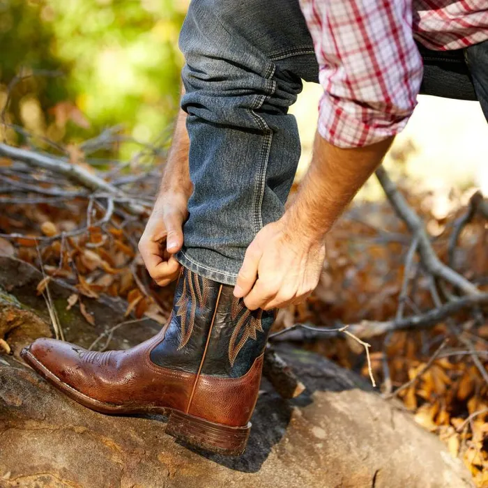 Men Western Boots Ariat Plano Western Boot Gingersnap