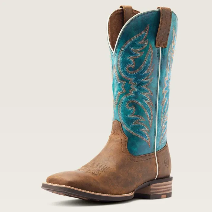 Men Western Boots Ariat Ricochet Cowboy Boot Aged Tan