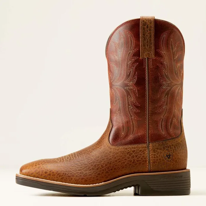 Men Western Boots Ariat Ridgeback Cowboy Boot Tan Bull Embossorange Rust Men Western Boots Ariat Ridgeback Cowboy Boot Tan Bull Embossorange Rust