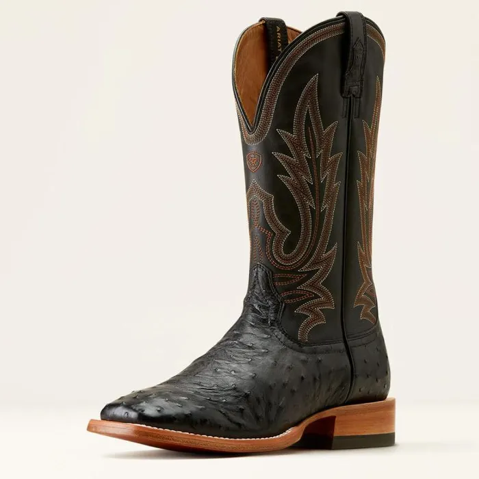 Men Western Boots Ariat Showboat Cowboy Boot Black Full Quill Ostrichancient Black Men Western Boots Ariat Showboat Cowboy Boot Black Full Quill Ostrichancient Black