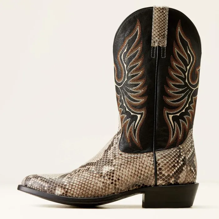 Men Western Boots Ariat Slick Cowboy Boot Natural Pythonluxe Black Men Western Boots Ariat Slick Cowboy Boot Natural Pythonluxe Black