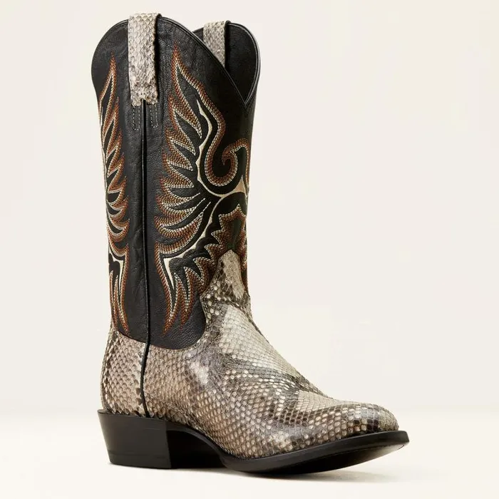 Men Western Boots Ariat Slick Cowboy Boot Natural Pythonluxe Black Men Western Boots Ariat Slick Cowboy Boot Natural Pythonluxe Black