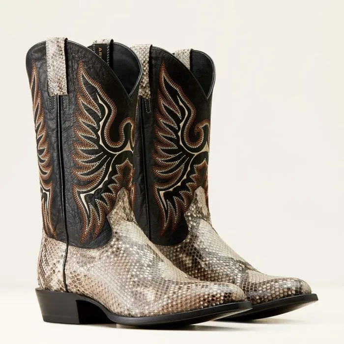Men Western Boots Ariat Slick Cowboy Boot Natural Pythonluxe Black Men Western Boots Ariat Slick Cowboy Boot Natural Pythonluxe Black