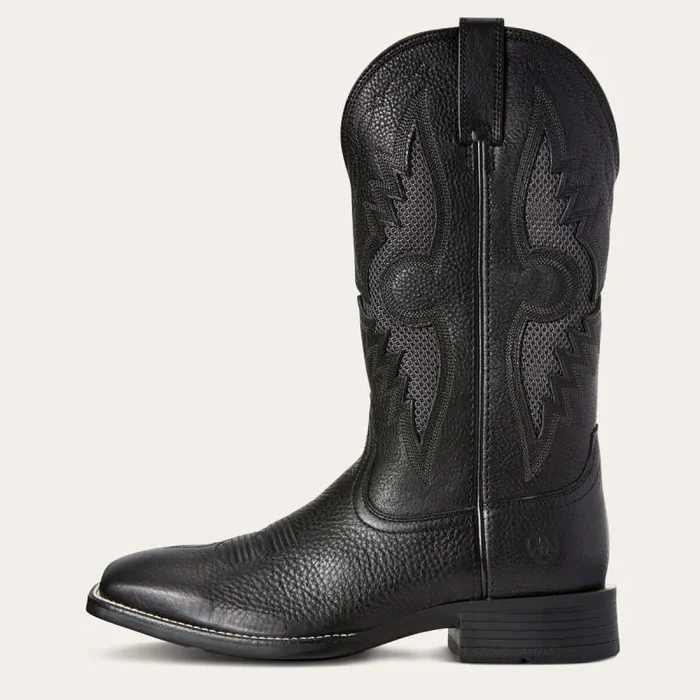 Men Western Boots Ariat Solado VentTEK Western Boot Black Carbon Men Western Boots Ariat Solado VentTEK Western Boot Black Carbon