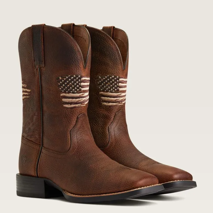 Men Western Boots Ariat Sport All Country Western Boot Cliff Brown Men Western Boots Ariat Sport All Country Western Boot Cliff Brown
