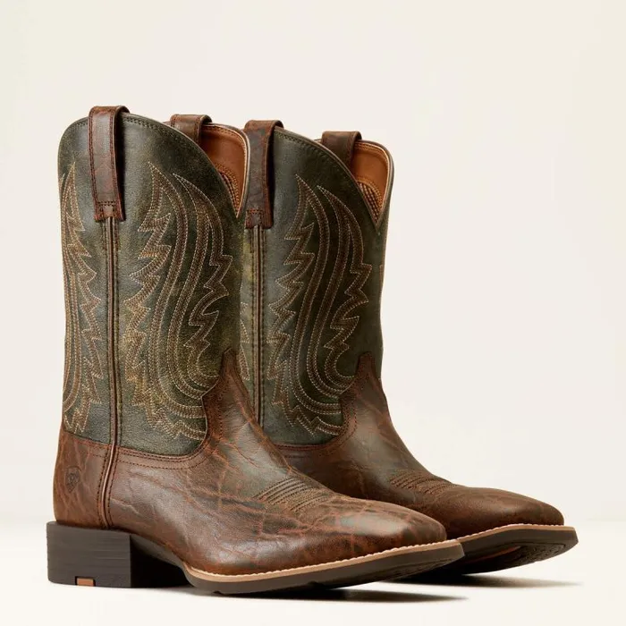 Men Western Boots Ariat Sport Big Country Cowboy Boot Mahogany Elephant Printforest Green Men Western Boots Ariat Sport Big Country Cowboy Boot Mahogany Elephant Printforest Green
