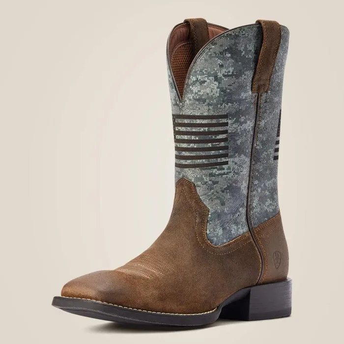 Men Western Boots Ariat Sport Flying Proud Western Boot Tumbleweed Taupe