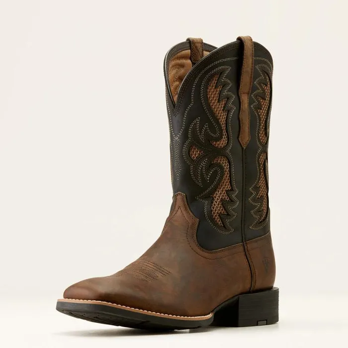 Men Western Boots Ariat Sport Fresco VentTEK Western Boot Herd Brown