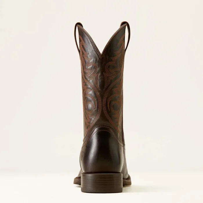 Men Western Boots Ariat Sport Herdsman Cowboy Boot Burnished Chocolate Men Western Boots Ariat Sport Herdsman Cowboy Boot Burnished Chocolate