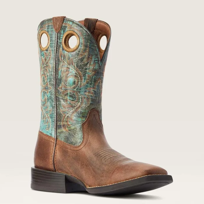 Men Western Boots Ariat Sport Rodeo Western Boot Loco Brown
