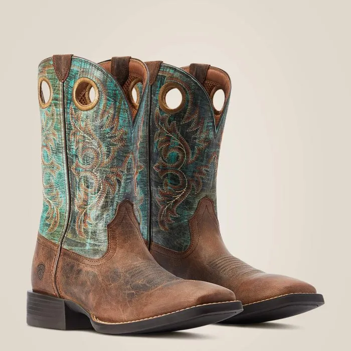 Men Western Boots Ariat Sport Rodeo Western Boot Loco Brown