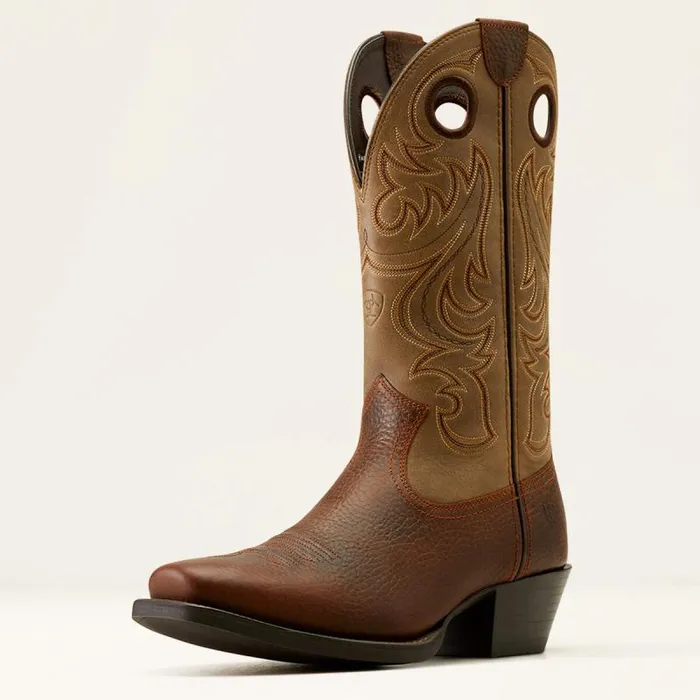 Men Western Boots Ariat Sport Square Toe Cowboy Boot Brown Oiled Rowdybrown Bomber