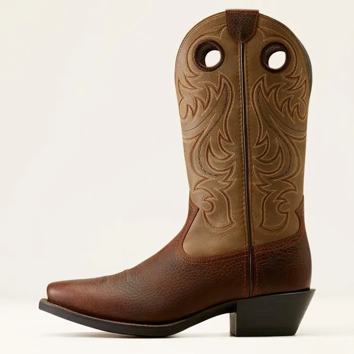 Men Western Boots Ariat Sport Square Toe Cowboy Boot Brown Oiled Rowdybrown Bomber