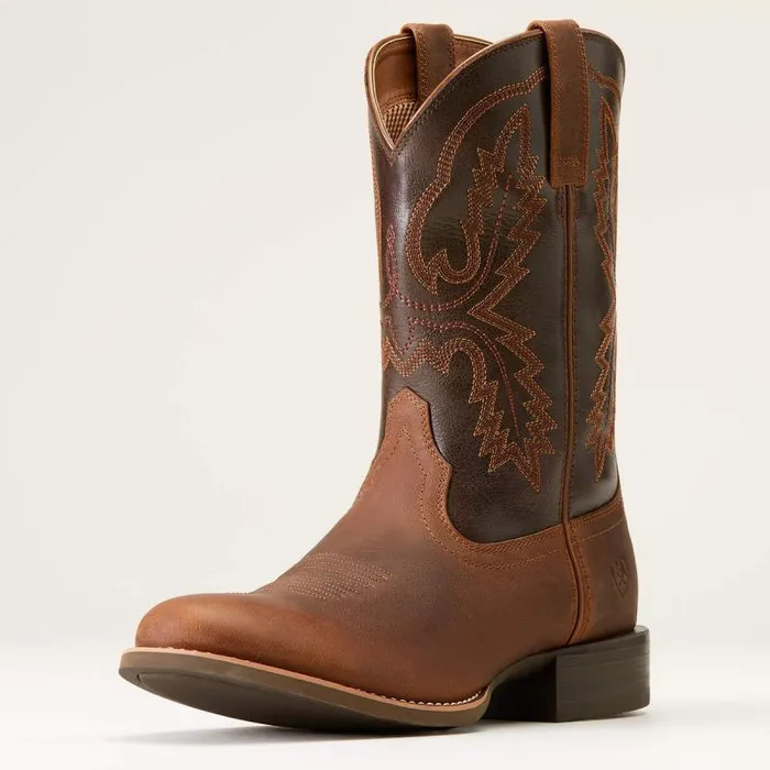 Men Western Boots Ariat Sport Stratten Cowboy Boot Sorrel Crunch