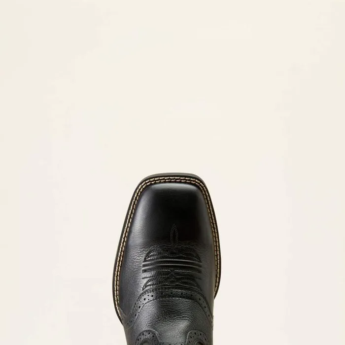 Men Western Boots Ariat Sport Wide Square Toe Western Boot Black Deertan Men Western Boots Ariat Sport Wide Square Toe Western Boot Black Deertan