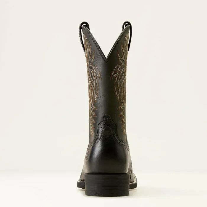 Men Western Boots Ariat Sport Wide Square Toe Western Boot Black Deertan Men Western Boots Ariat Sport Wide Square Toe Western Boot Black Deertan