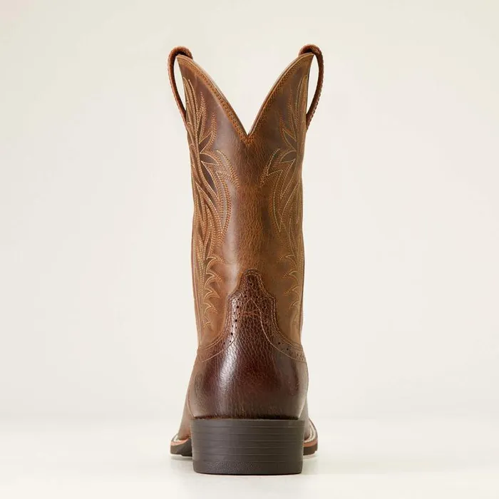 Men Western Boots Ariat Sport Wide Square Toe Western Boot Fiddle Brown Men Western Boots Ariat Sport Wide Square Toe Western Boot Fiddle Brown