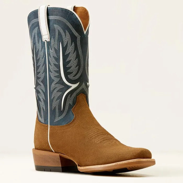 Men Western Boots Ariat Stadtler Cowboy Boot Dijon Roughoutocean Blue Men Western Boots Ariat Stadtler Cowboy Boot Dijon Roughoutocean Blue