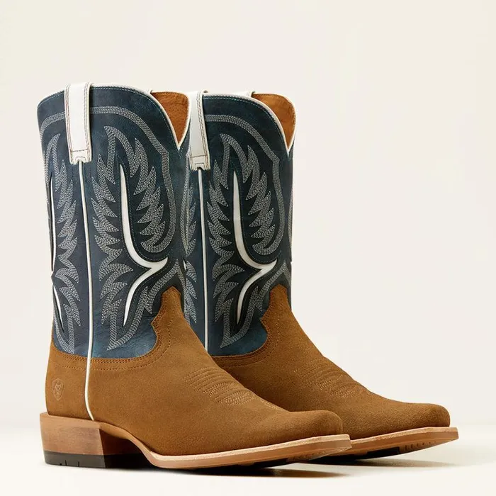 Men Western Boots Ariat Stadtler Cowboy Boot Dijon Roughoutocean Blue Men Western Boots Ariat Stadtler Cowboy Boot Dijon Roughoutocean Blue