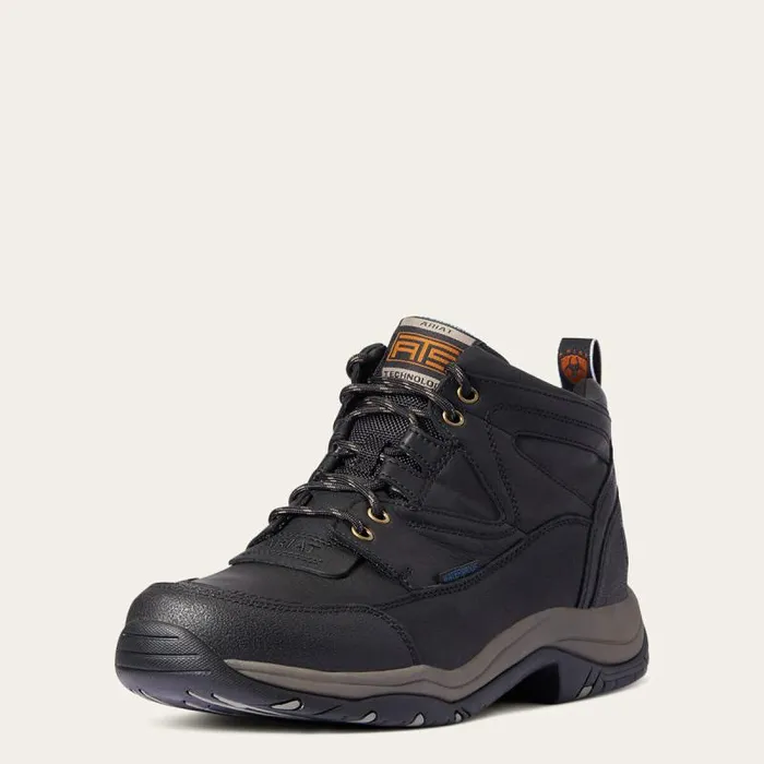 Men Western Boots Ariat Terrain Waterproof Boot Black