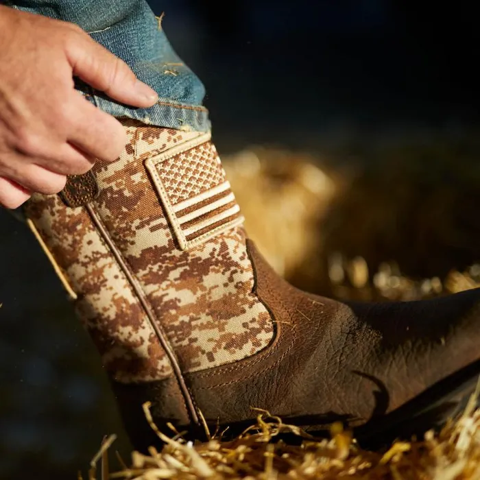 Men Western Boots Ariat WorkHog Patriot Work Boot Earth Men Western Boots Ariat WorkHog Patriot Work Boot Earth