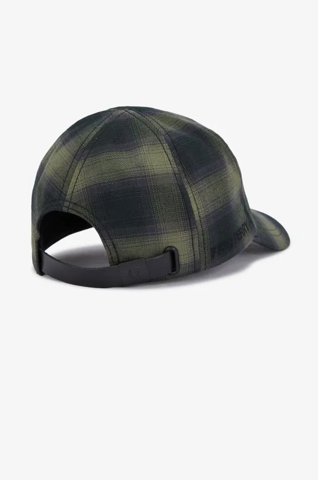 MenWomen Other Accessories Fred Perry Blurred Check Cap Laurel Wreath Green