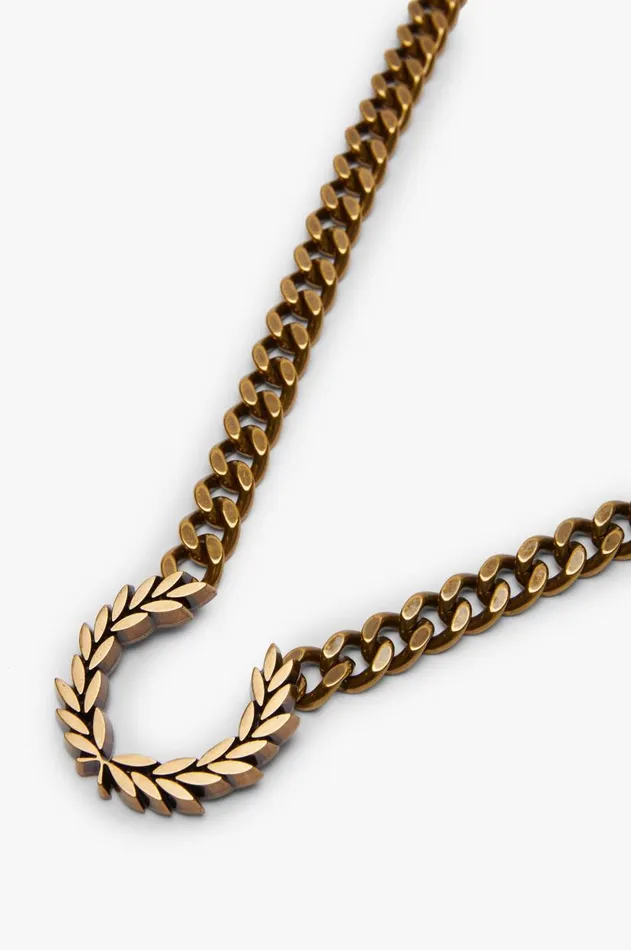 MenWomen Other Accessories Fred Perry Chunky Laurel Wreath Necklace Gold