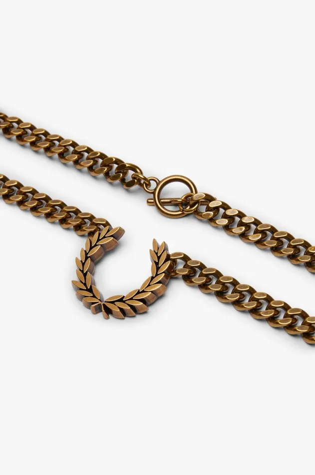 MenWomen Other Accessories Fred Perry Chunky Laurel Wreath Necklace Gold